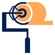 Logo : rouleau de peinture